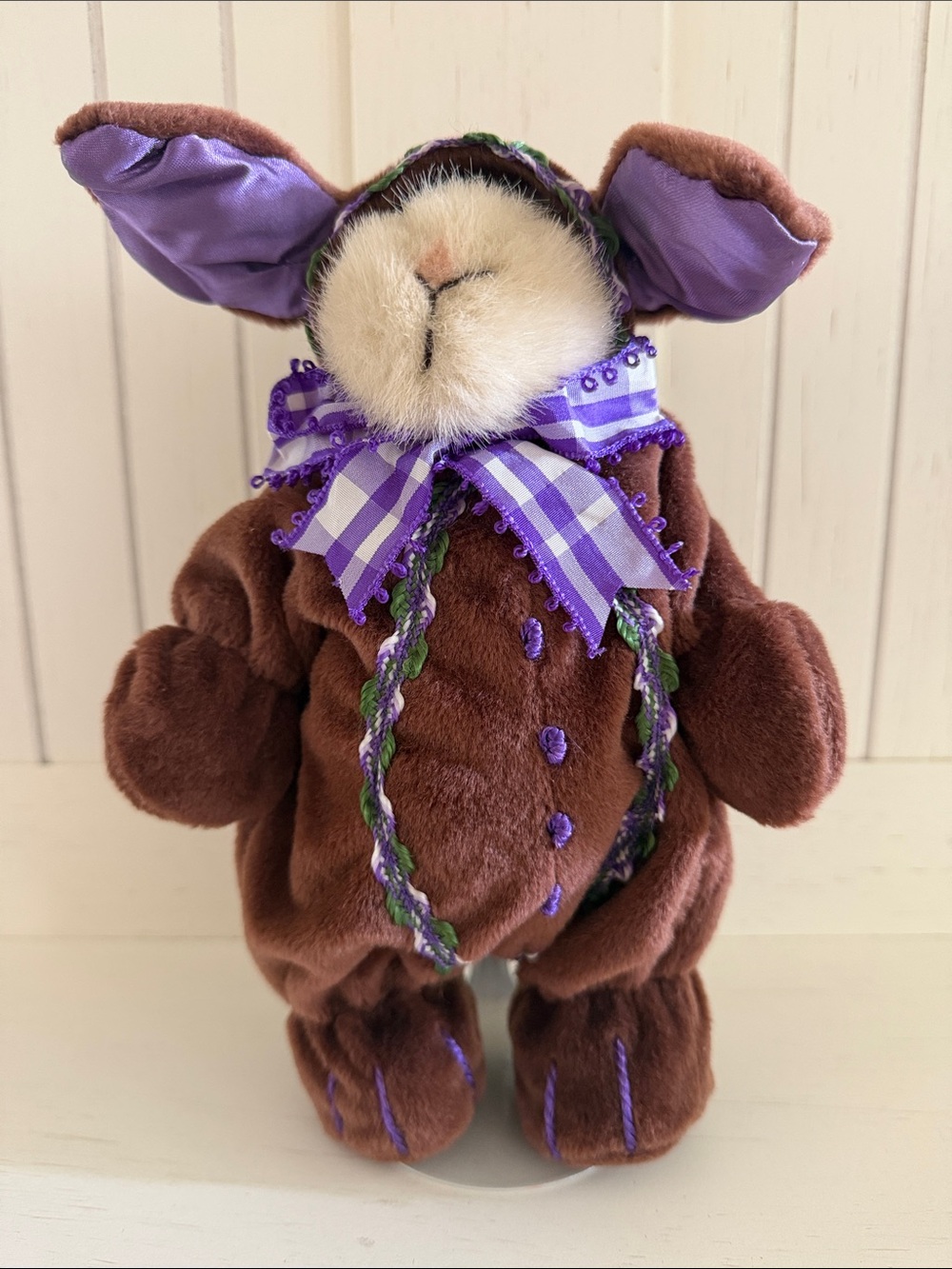 Vintage with tags Hoppy VanderHare Cocoa Bunny plush from North American Bear Co